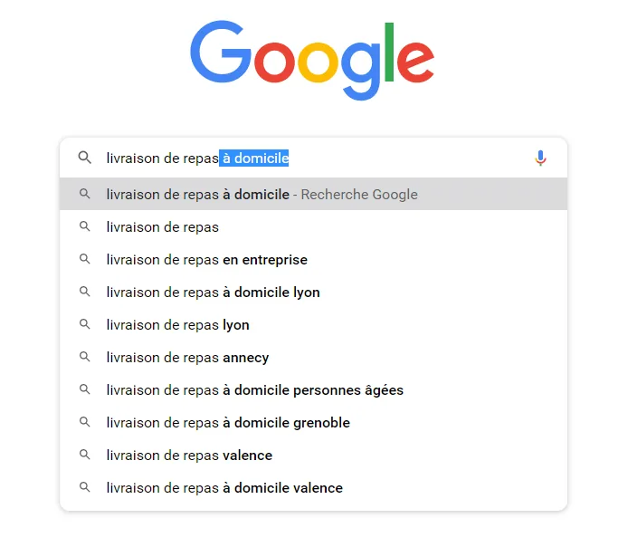 Trouver des mots-clés de longue traîne avec l'autosuggestion de Google