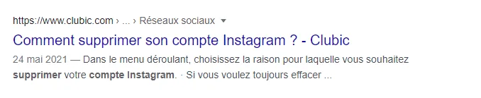Exemple de balise title sous forme de question