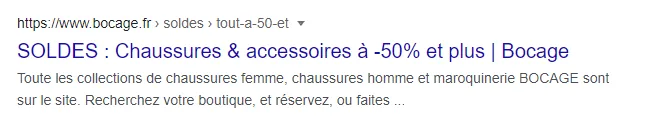 Exemple de balise title contenant un pourcentage
