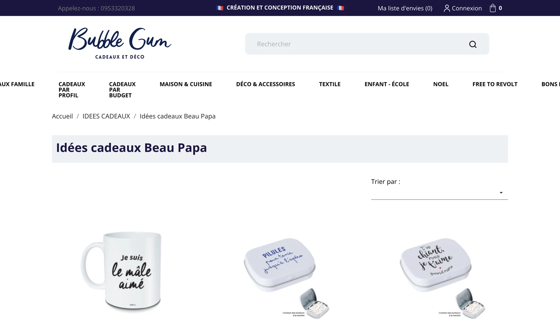 Catégorie Idées cadeaux beau-papa sur bubble-gum.fr
