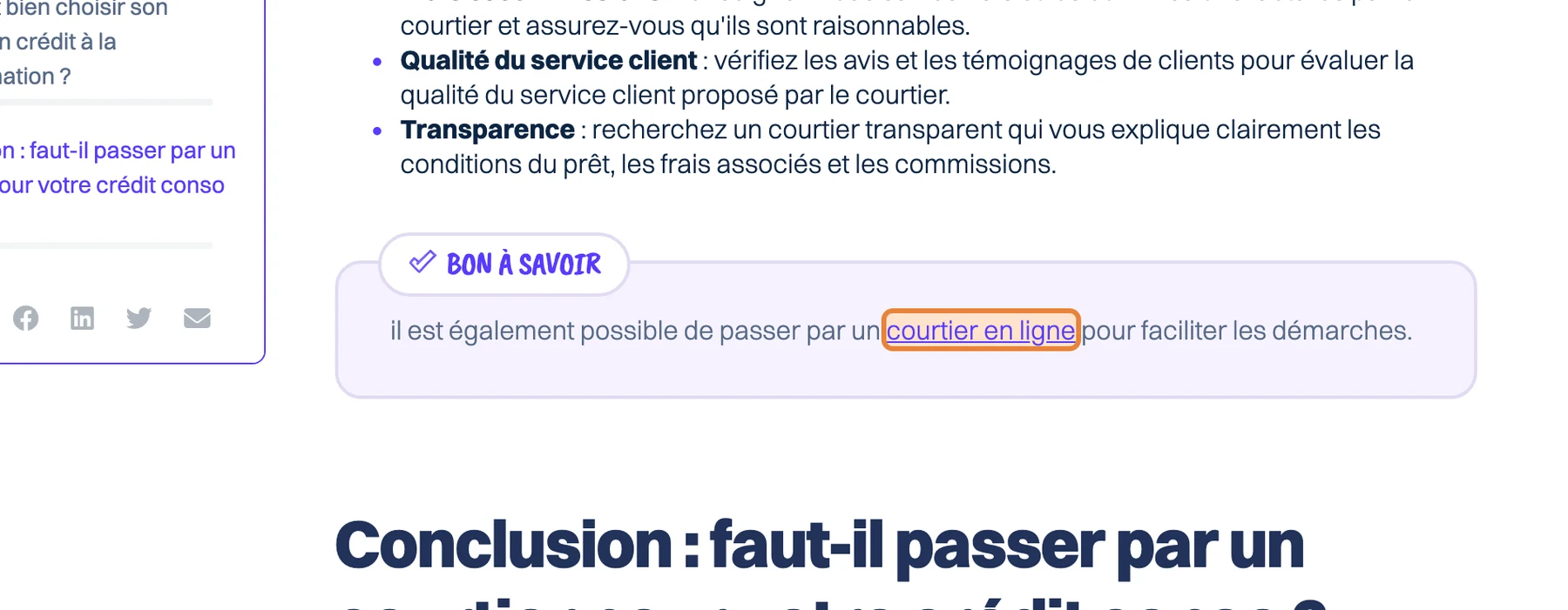Guide HelloSafe sur les courtiers avec un lien vers finance-heros.fr