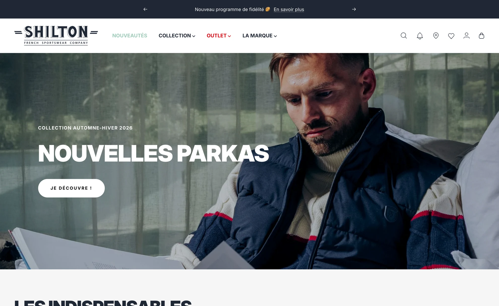 Page d'accueil de shilton.fr